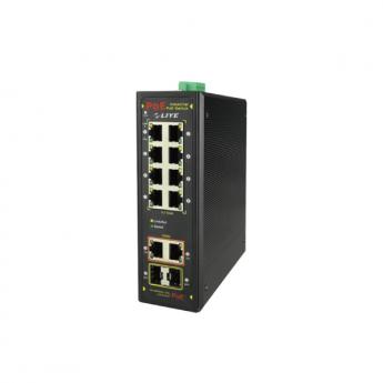 10埠百GigabitPOE供電工業交換機