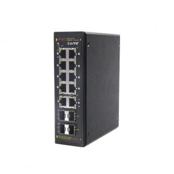 14埠GigabitPOE供電工業網管交換機