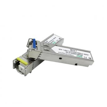 單埠LC Gigabit單芯SFP模組(1對)