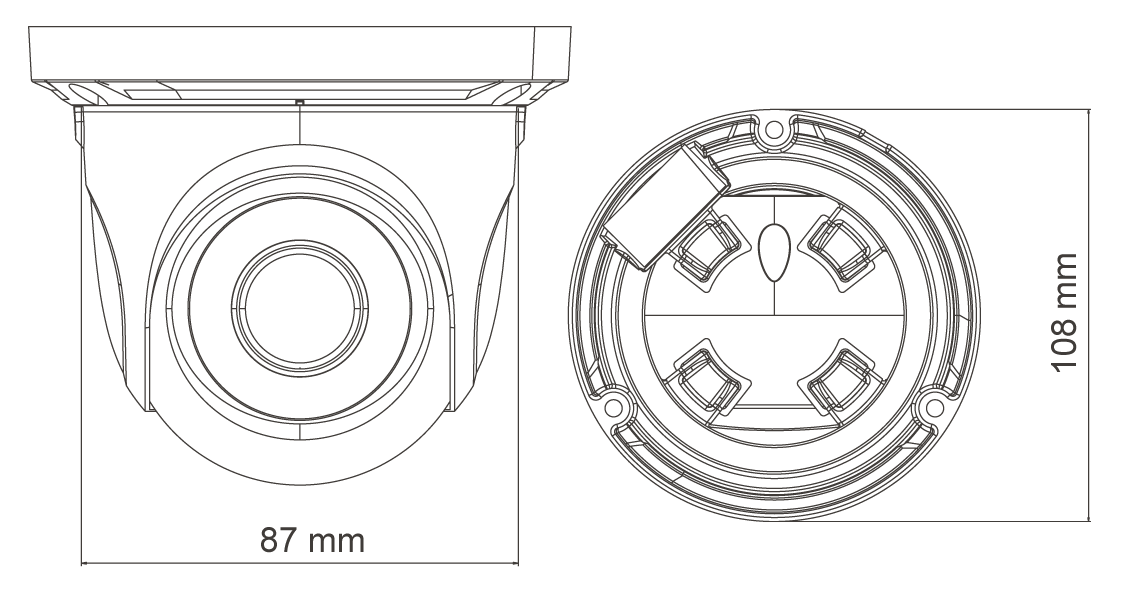 4MP 半球型網路攝影機  LY-D043RM