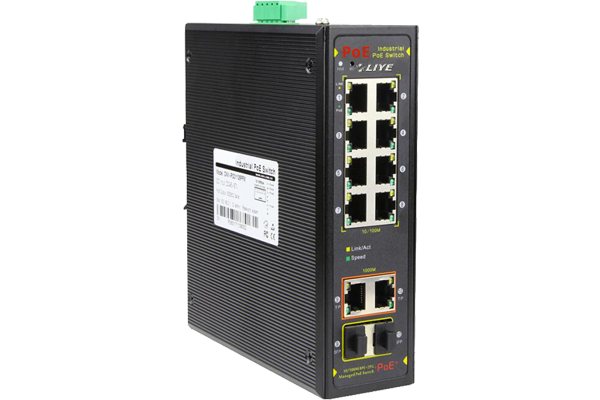 光纖網路設備 10埠百Gigabit工業網管POE交換機 LY31108PFM-IPS