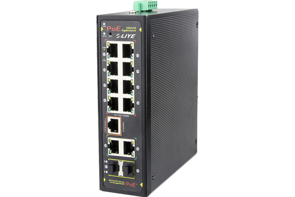 光纖網路設備 LY33128PFM-IPS 12埠全Gigabit網管工業POE交換機