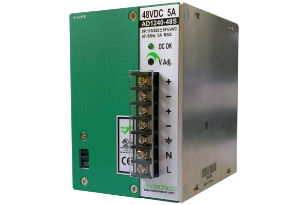 光纖網路設備 LYAD-1240-48S 240W軌道式(DIN Rail)工業電源