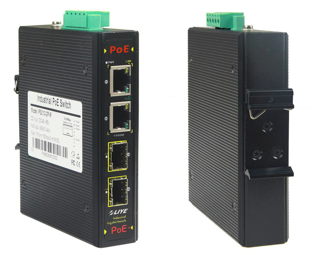 秝業 LYP33042PF-IPS 4埠GigabitPOE供電工業交換機