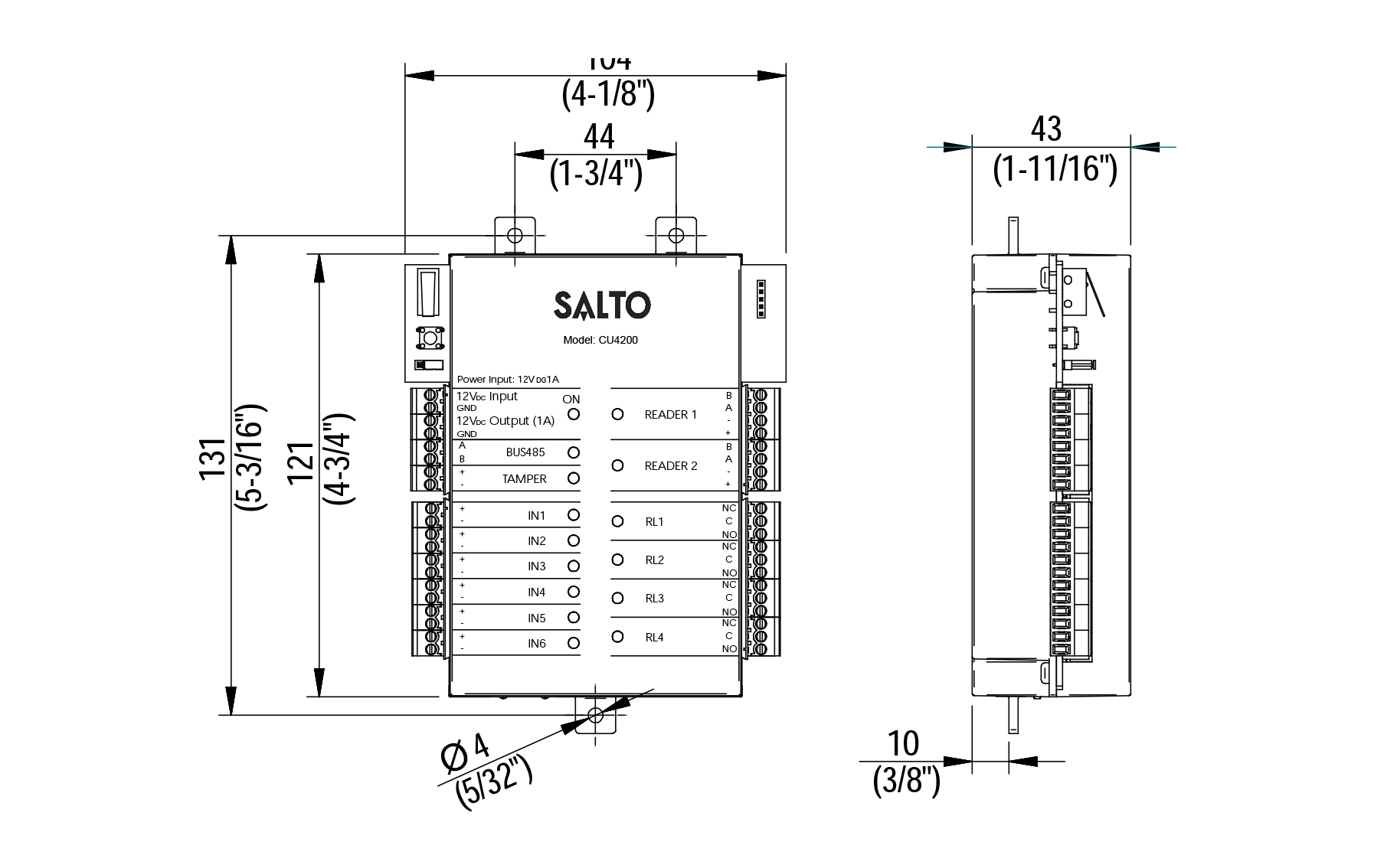 SALTO 門禁線上控制器 CU42E0